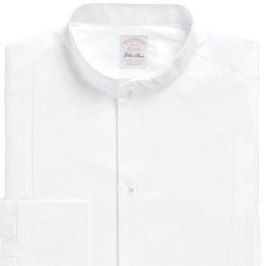 Brooks Brothers Golden Fleece White Single Cuff Tuxedo Shirt 16" x 35"